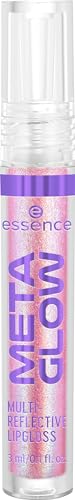 essence | Meta Glow Multi-Reflective Lip Gloss | Iridescent Shimmer, Holographic, Non-Sticky & Comfortable | Vegan & Cruelty Free (03 | Pink Vision)