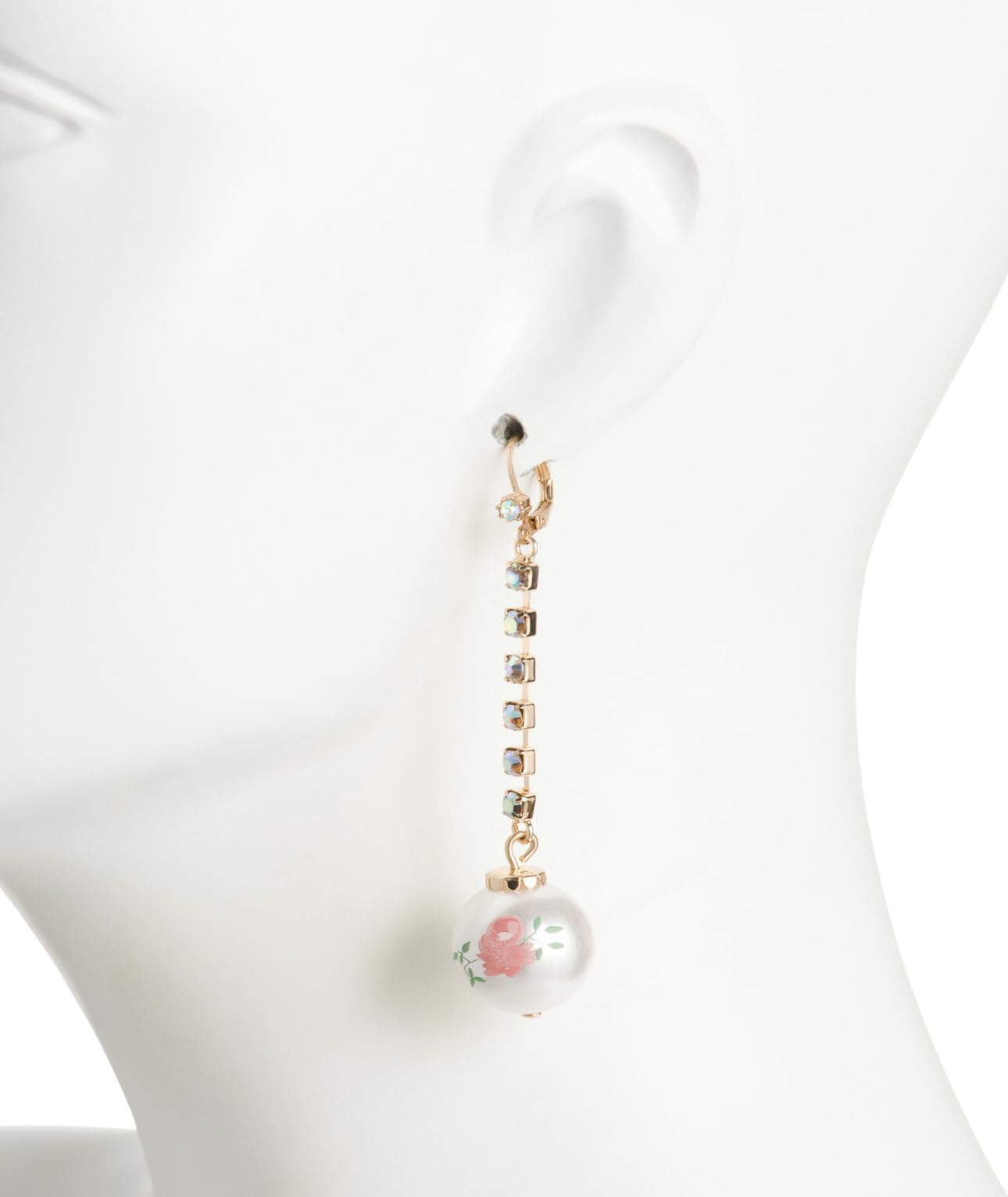 Betsey Johnson Nutcracker Linear Ball Mismatch Pink Earrings Christmas