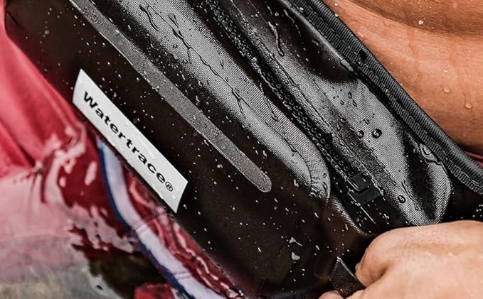 Waterproof Fanny Pack Snorkeling Bag Waist Bag For Canoe Kayaking Rafting Surfing Swimming Boating Storage Pack Paddle Board (Black)