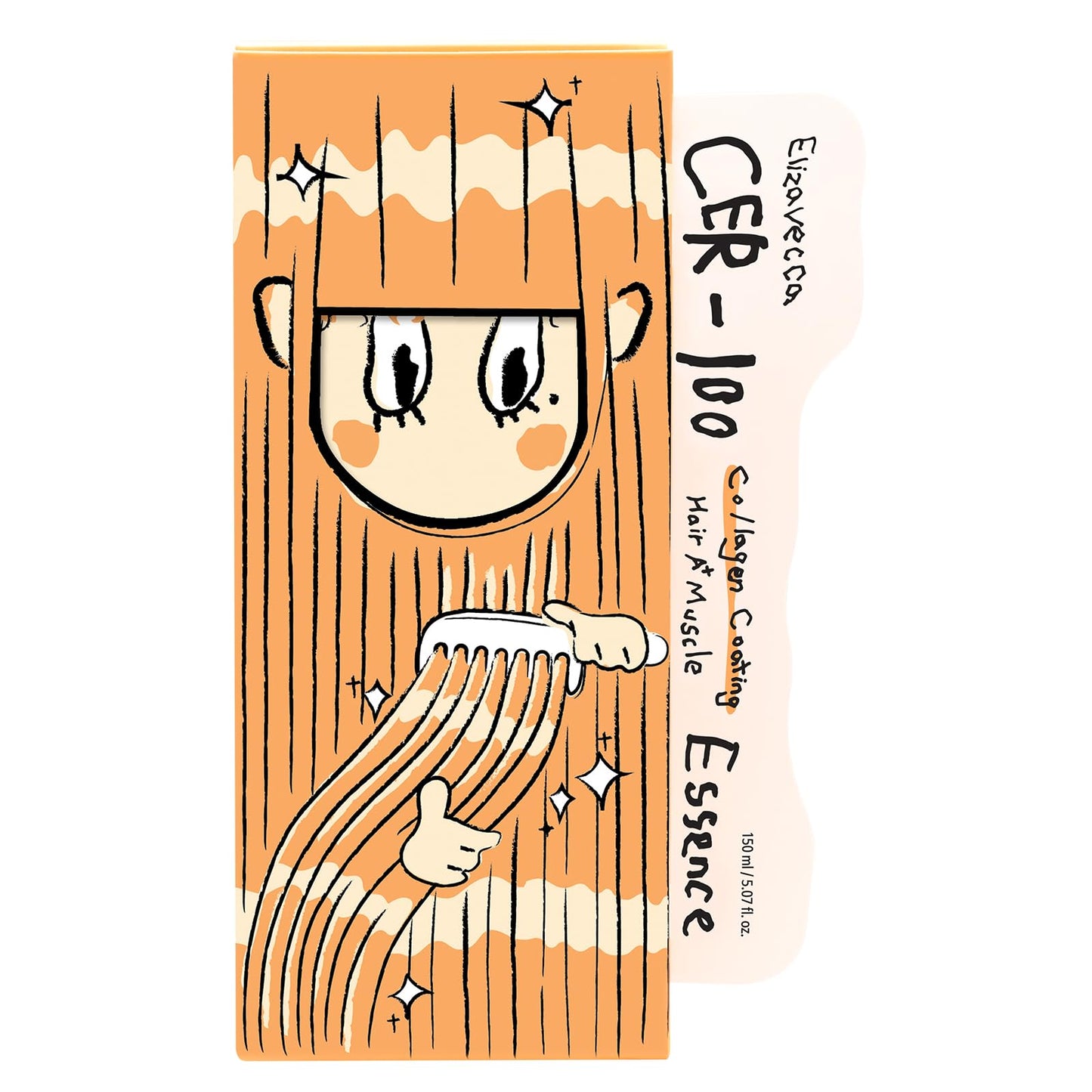 Elizavecca CER-100 Collagen Coating Hair Muscle Essence 150ml/5.07 fl.oz. - Leave-In Treatment Oil for Dry & Natural Hair | K-Beauty