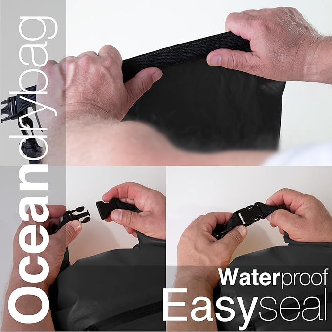 Oceandrybag - Waterproof Dry Bag Backpack - Floating Dry Sack Portable for Kayaking, Beach, Rafting, Boating, Hiking, Camping, Fishing with Waterproof Phone Case