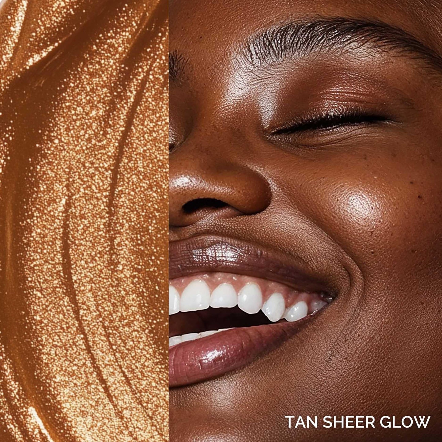 Elizabeth Mott Thank Me Later Glow Enhancer & Primer – Dermatologist & Allergy Tested – Illuminating Makeup Base & Highlighter for a Natural Glow – Vegan, Cruelty-Free - Tan Sheer Glow Shade, 30g