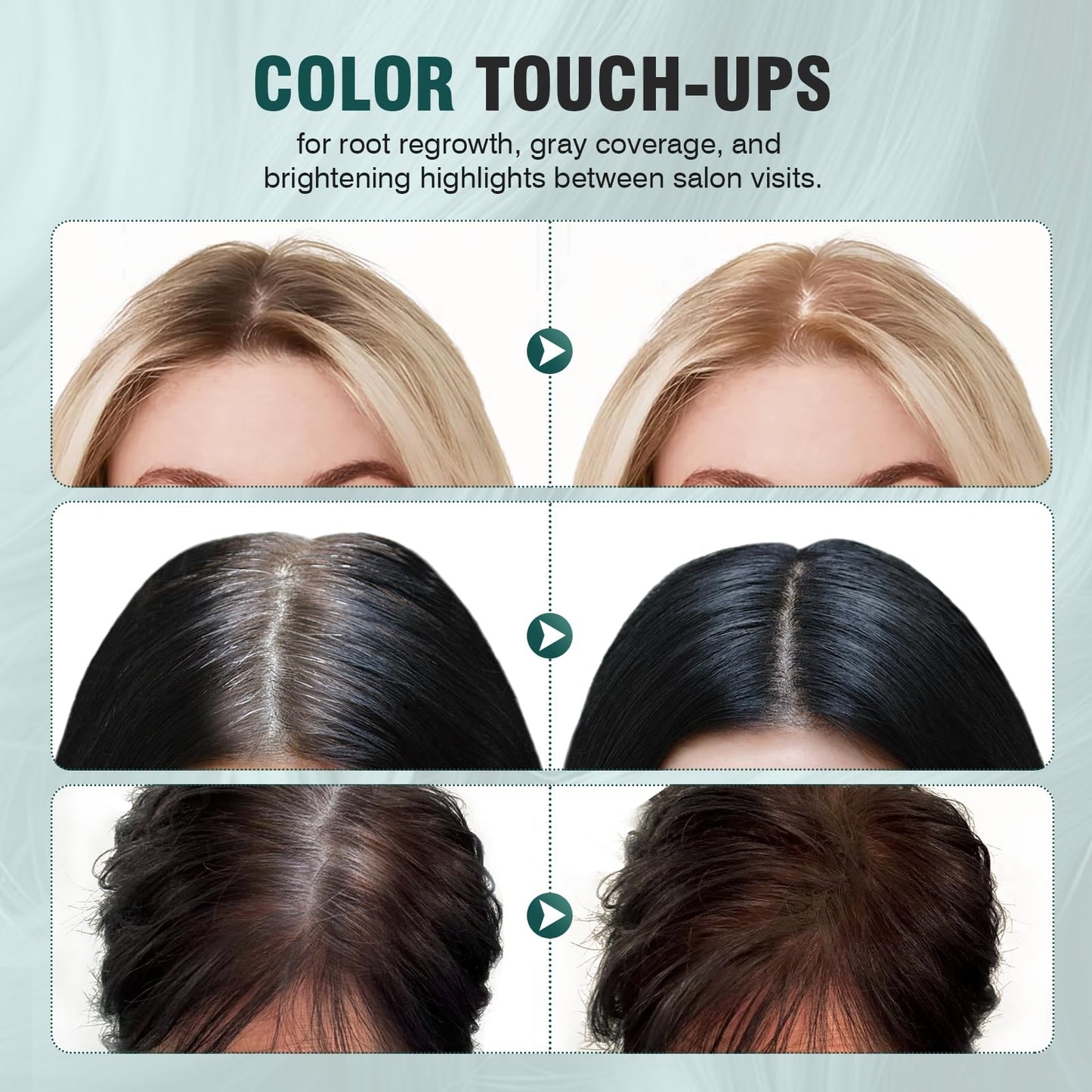 Farndu Hairline Powder 12g, Instantly Hair Root Touch Up, Hair Color Powder, Bald Spots Hair Color Concealer for Women & Men, 24-Hour Stain-Proof, Includes 2 Refills, for Thinning Hair, Light Blonde