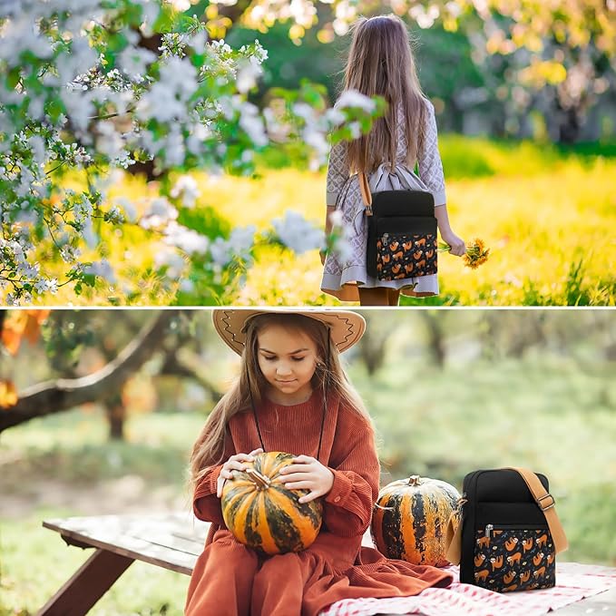 Leaper Girls Crossbody Purses for Kids 2 PCS Cross Body Bag Women Messenger Bag Girls Canvas Bag Cross Body Purse Set