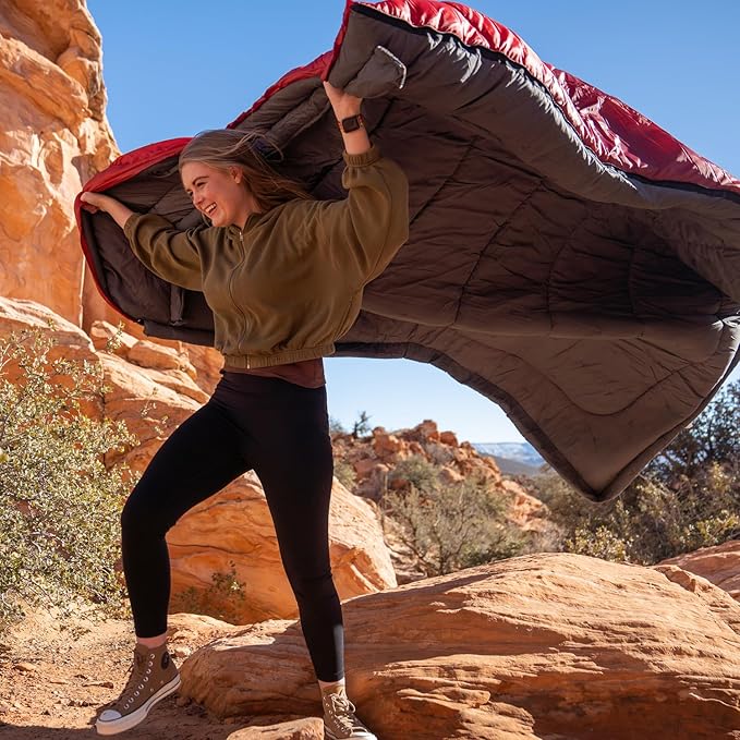 Teton Celsius Regular, -25F, 20F, 0F Degree Sleeping Bags, All Weather Bag for Adults and Kids, Camping Made Easy and Warm, Travel Sack Included