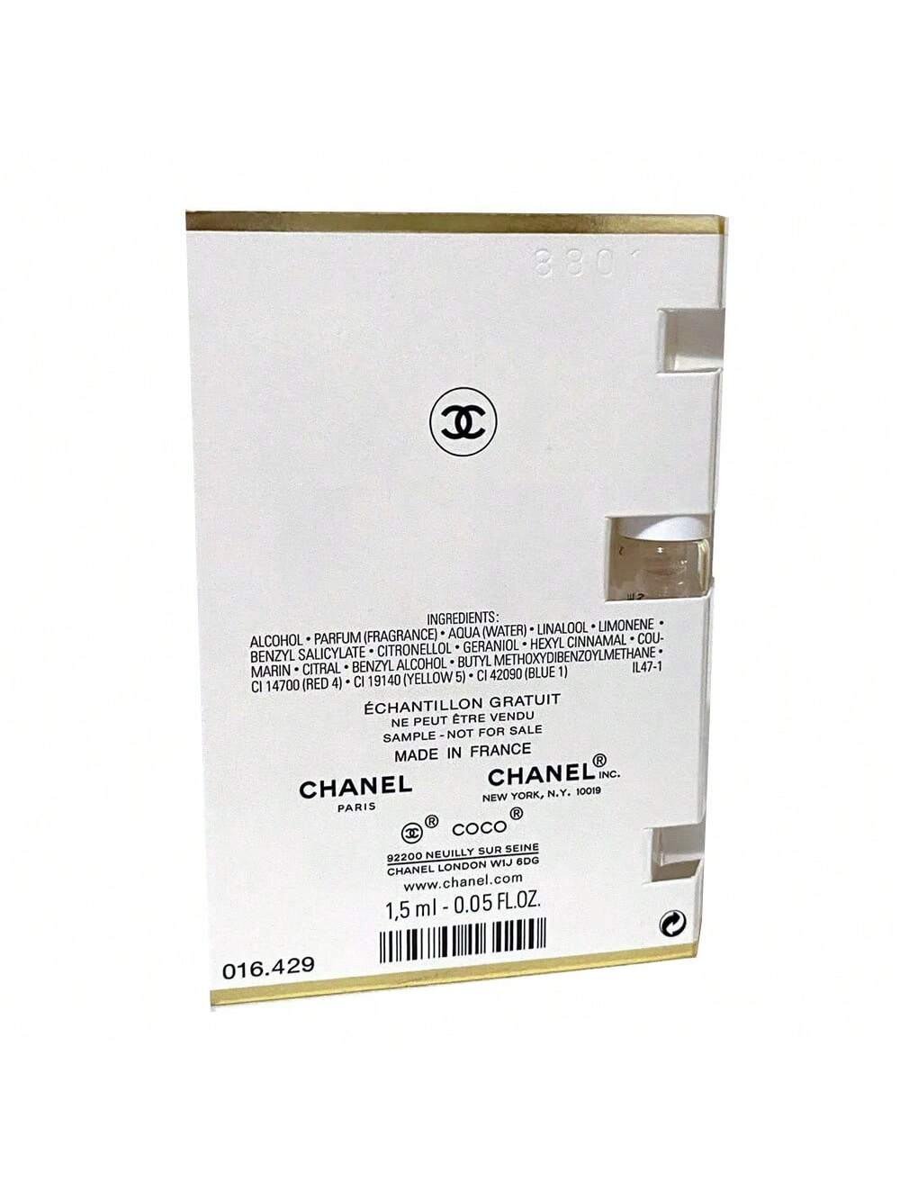 Chanel Coco Mademoiselle Perfume Sample Spray