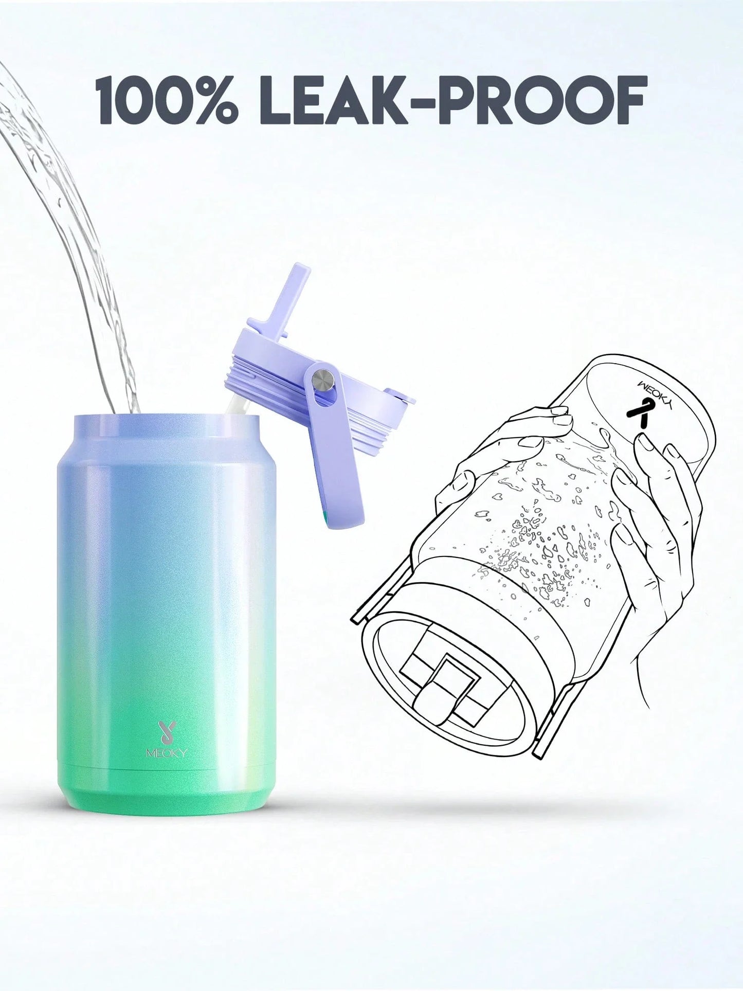 Meoky 50oz Insulated Travel Tumbler