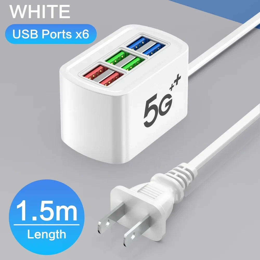 Fast USB Charger 6-in-1