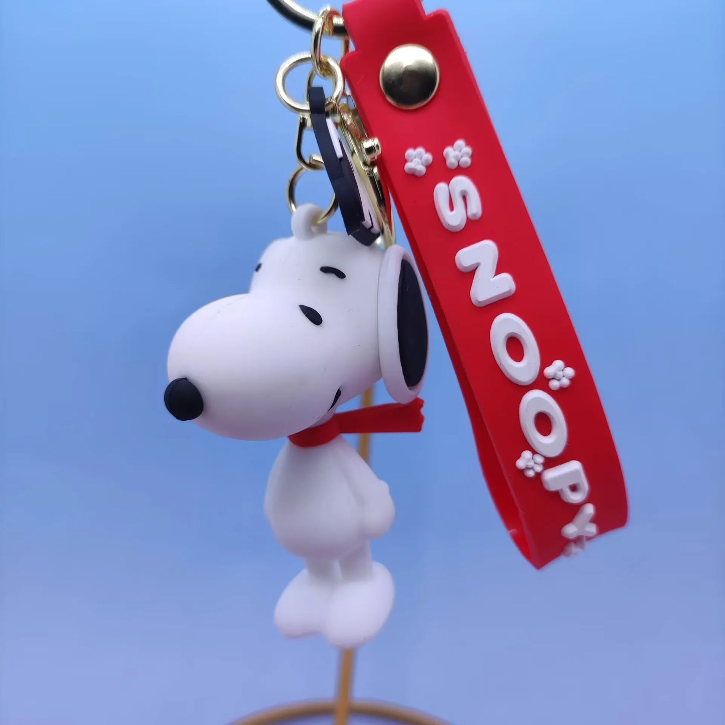 Cute Snoopy Silicone Doll Keychain