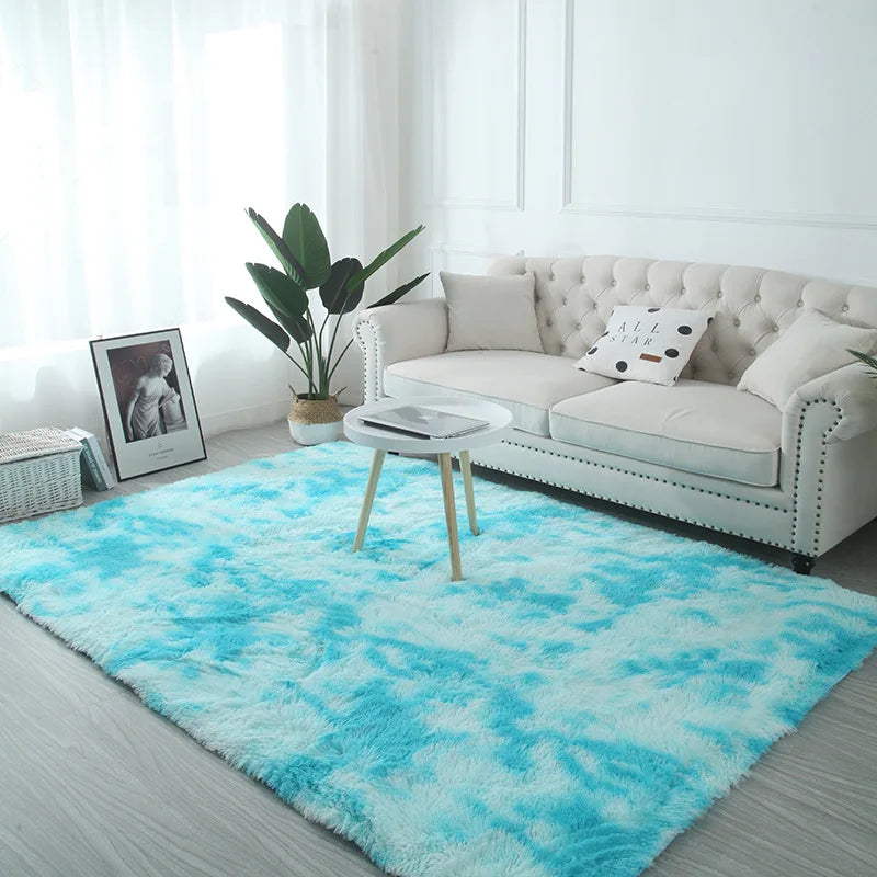 VIKAMA Tie-Dye Plush Carpet
