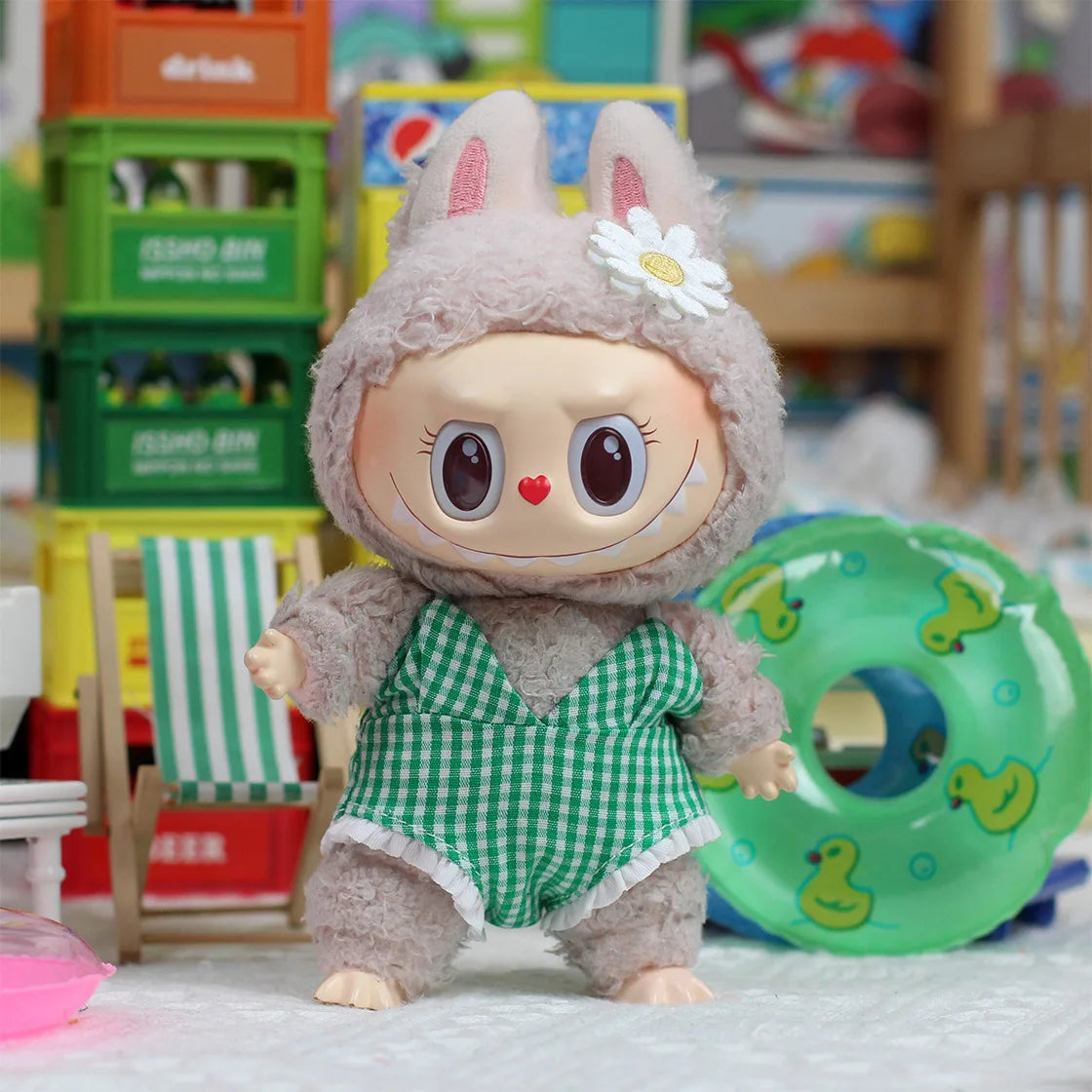 SeamosToys 17cm Labubu Summer Outfit