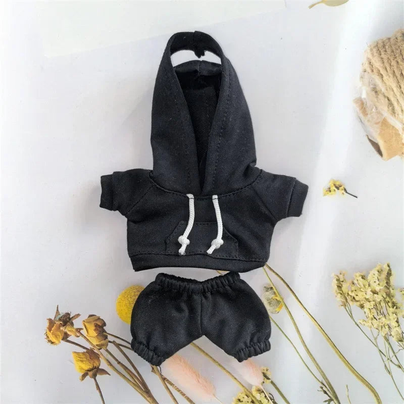 17cm Labubu Hoodie Outfit Set