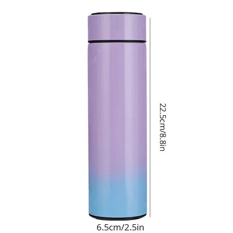 Black Smart Thermos Bottle 500ml