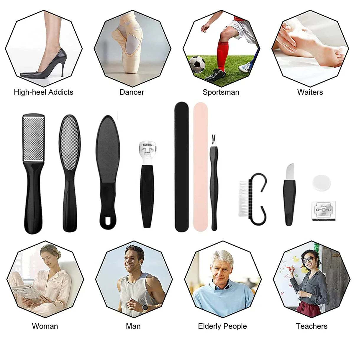 Professional Pedicure Tools Set