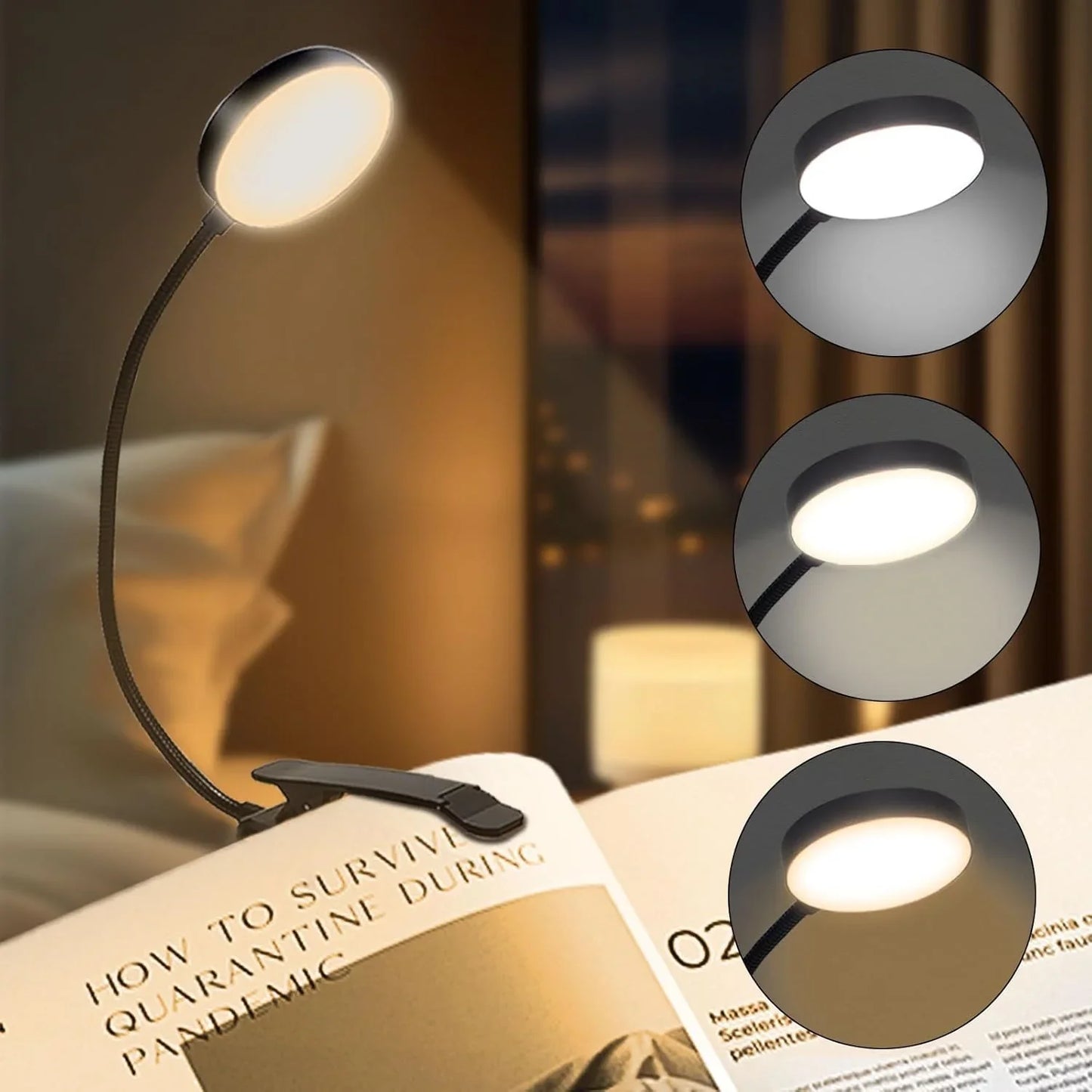 14 LEDs Rechargeable Book Light