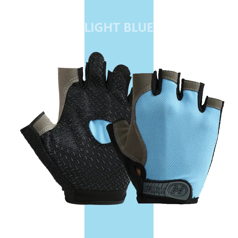 Breathable Fingerless Cycling Gloves
