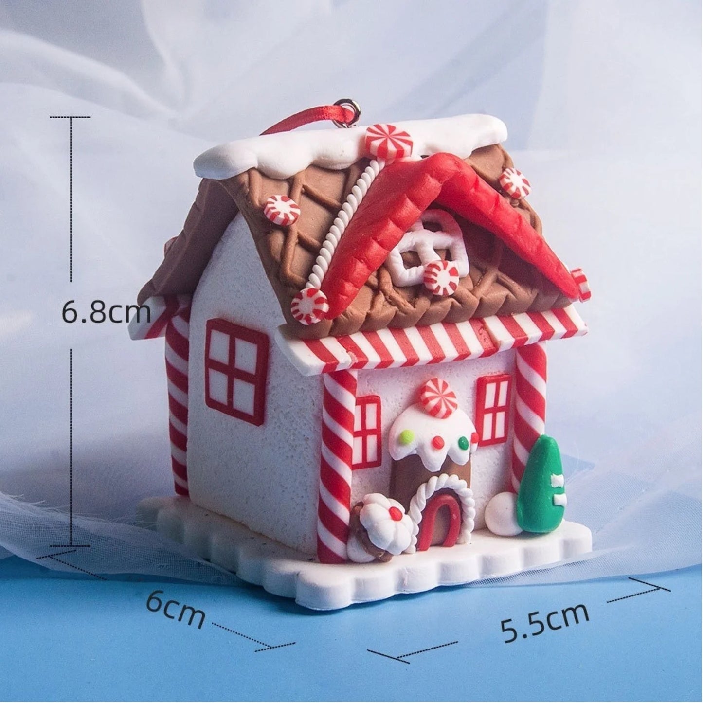 Gingerbread House Ornament Set
