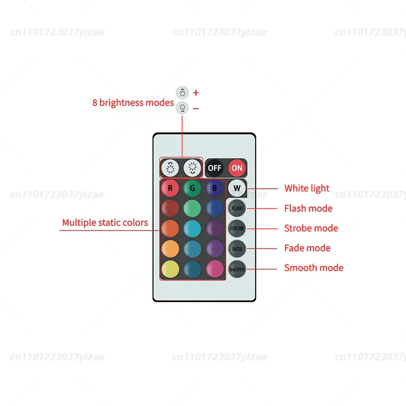 RGBW Infrared LED Bulb