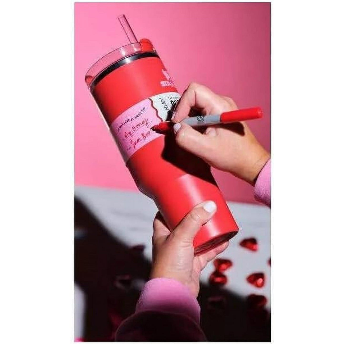 Stanley Cup Valentine Red Tumbler