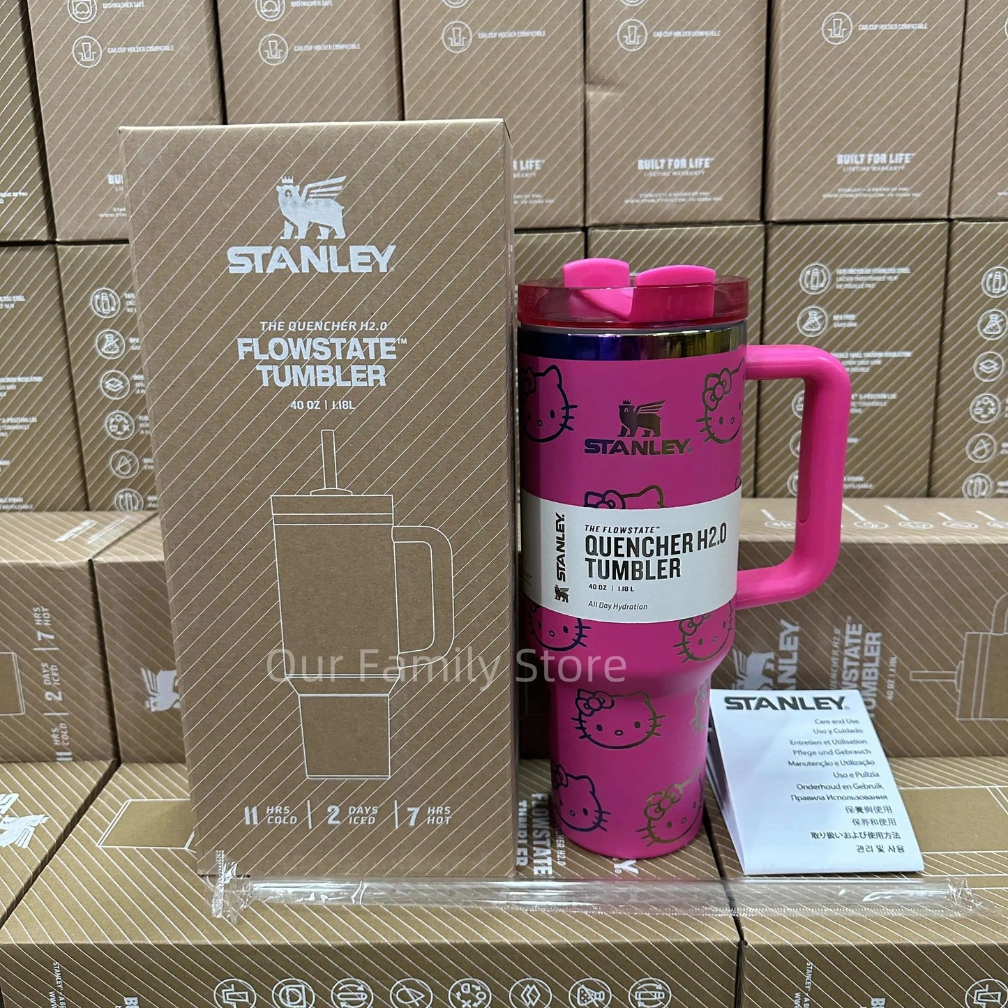 Stanley Quencher H2.0 Tumbler - Cat Rose