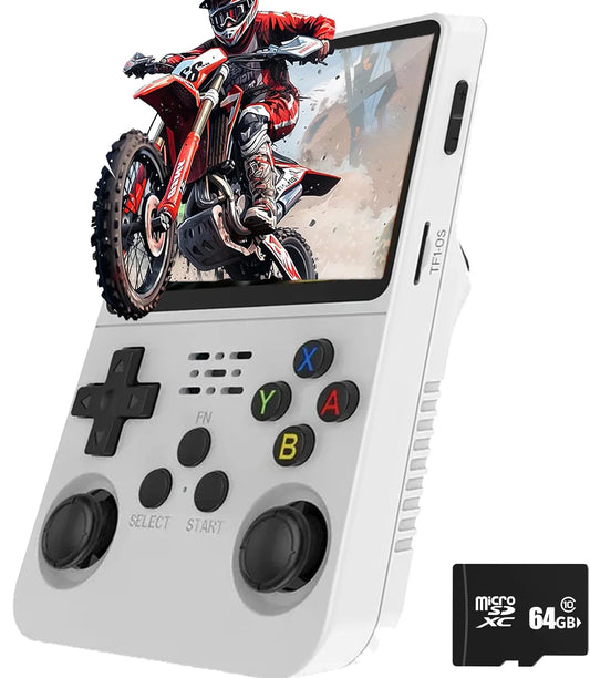 R36S Classic Retro Game Console with ARKOS System Video Games Single Card Portable Hand-Held Gaming Console Kids Gift 3.5 Inch