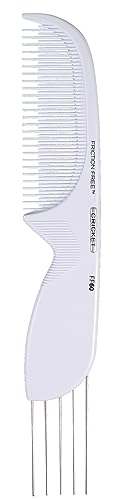 Cricket FF60 Friction Free Lift and Tease Comb - Teasing Lifting Comb with Metal Teeth for Volume and Texture, Reduces Friction and Damage, Set of 3, Ideal for Teasing and Styling All Hair Types