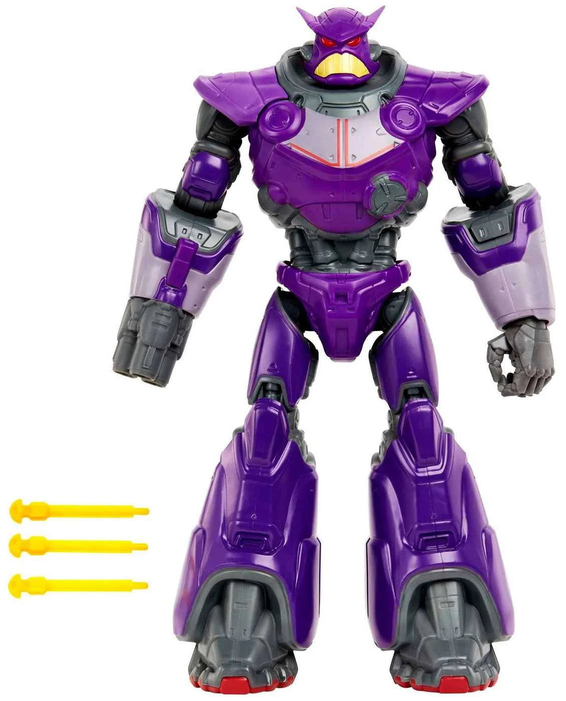 Disney Pixar Lightyear Large Scale Blaster Attack Zurg Action Figure, 12 Inch Scale, 11 Movable Joints, Lights Sounds Blaster Projectiles