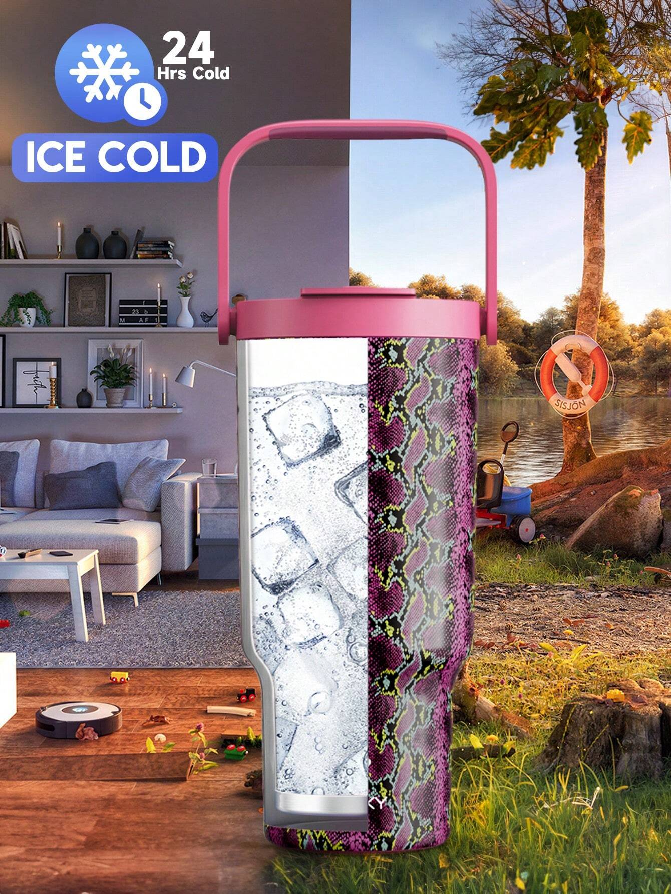 Meoky 32oz Insulated Tumbler Handle