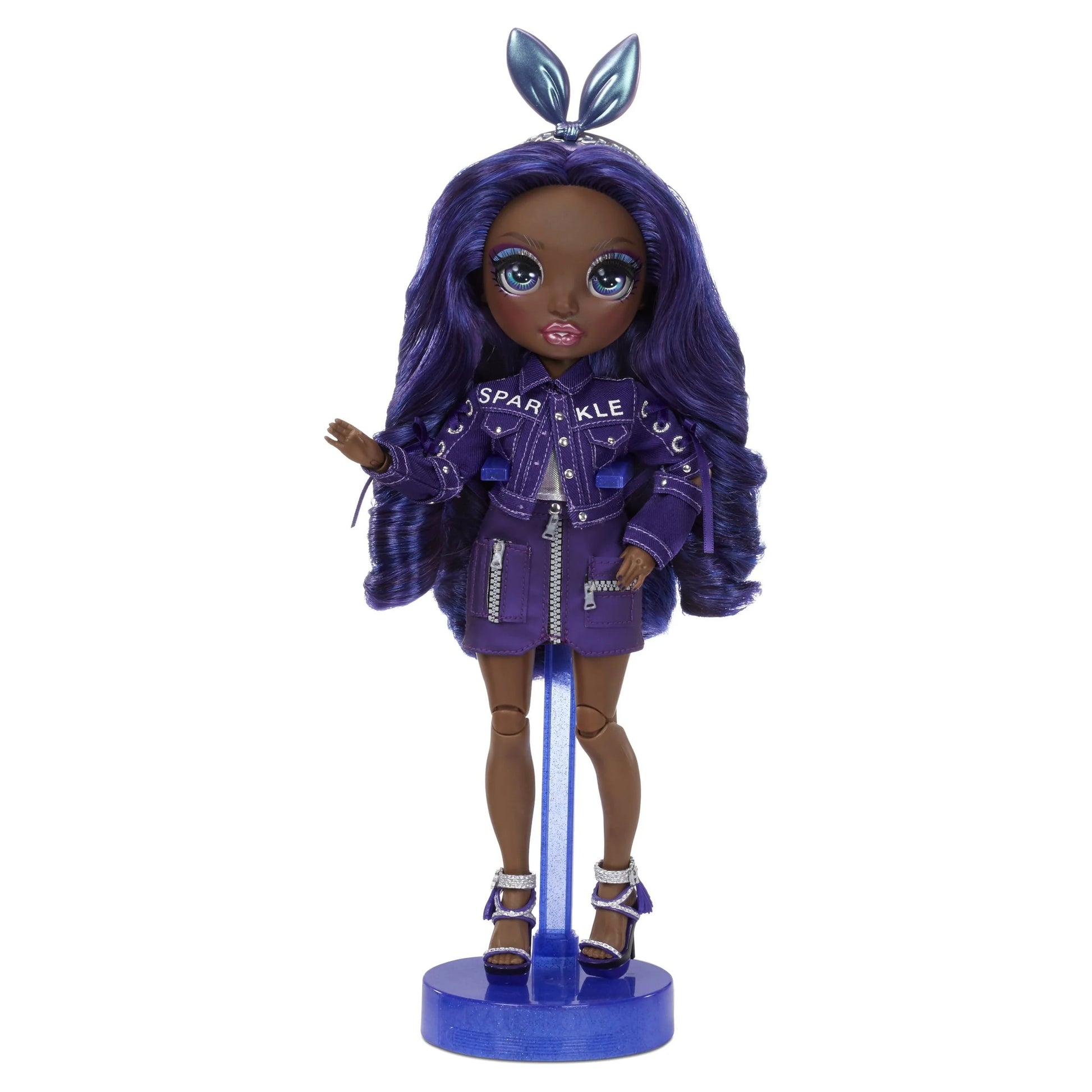 Krystal Bailey Indigo (Dark Blue Purple) Fashion Doll with 2 Complete Mix & Match Outfits and Accessories, Kidstoy Gift 6-12 Years