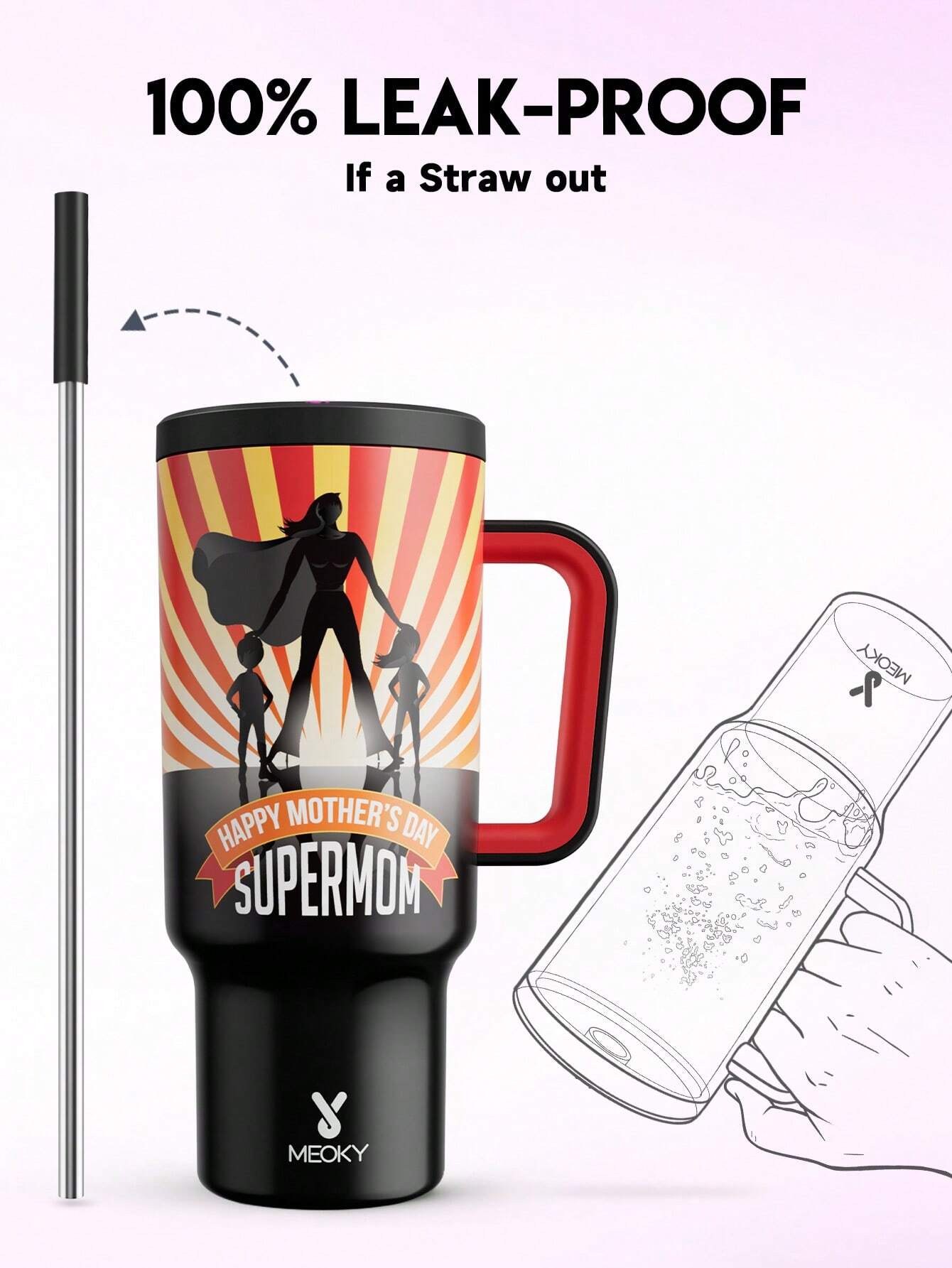 Meoky 40oz Mother’s Day Tumbler