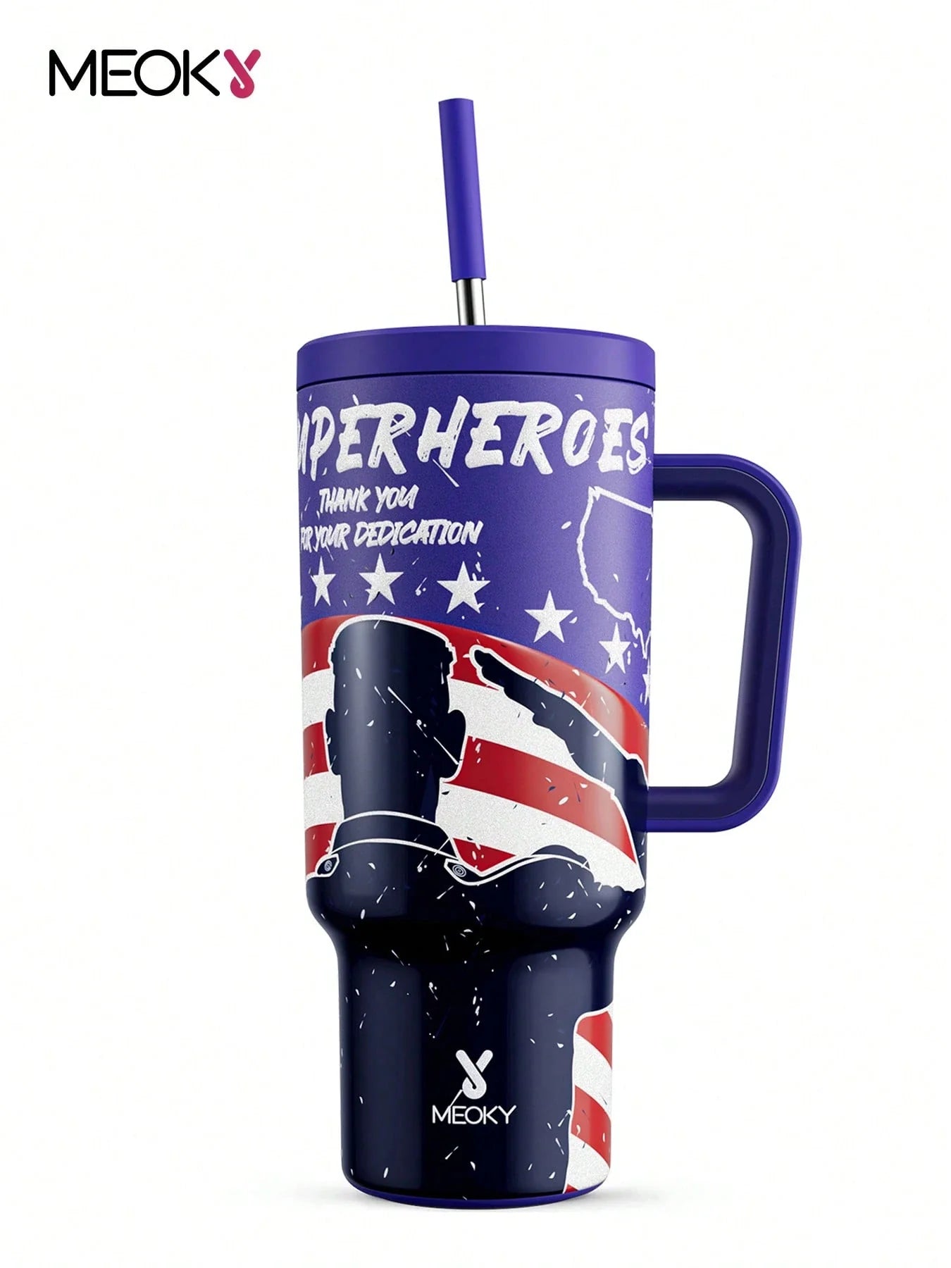 Meoky 40oz Insulated Tumbler Handle