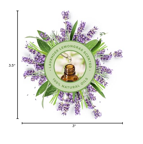 ThreeKin Warm Hugs Scented Candles for Home, Natural Soy Wax, Relaxing Aromatherapy Gifts, Essential Oils Scented, Long-Lasting Candle Burns for 75-Hours, Designed in USA, Lemongrass Lavender Scent