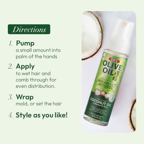 ORS Olive Oil Hold & Shine Wrap/Set Mousse