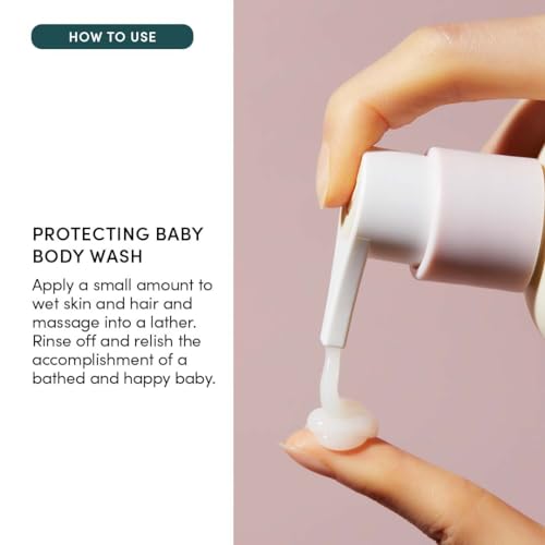 Evereden Protecting Baby Body Wash and Shampoo 8.5 oz. | Clean and Gentle Baby Care | Non-toxic and Fragrance Free