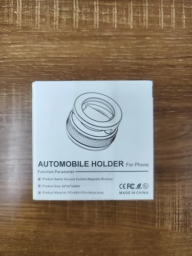 Gahenwo Vacuum Magnetic Car Phone Holder Stand,360° Adjustable Car Phone Mount for Magsafe with Suction Cup & Swivel Lock,Foldable Phone Holders for Your Car,Cell Phone Car Mount for iPhone & Android
