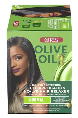ORS Olive Oil Built-In Protection Full Application No-Lye Hair Relaxer Normal Strength (Pack of 2)