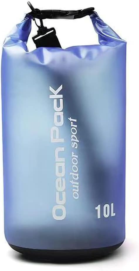 Waterproof Dry Bag,10L/20L Roll Top Waterproof Dry Bag Backpack For Kayaking Boating Swimming fow Women Men (Blue-10L)