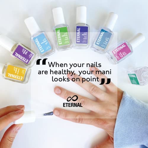 Eternal Ridge Filler Base Coat Nail Polish– 13.5 mL Clear Nail Primer Treatment - Ridge Filling Base Coat Strengthener for Nail Strength & Repair of Hard, Thin, Dry & Ridged Fingernails - 1 Unit