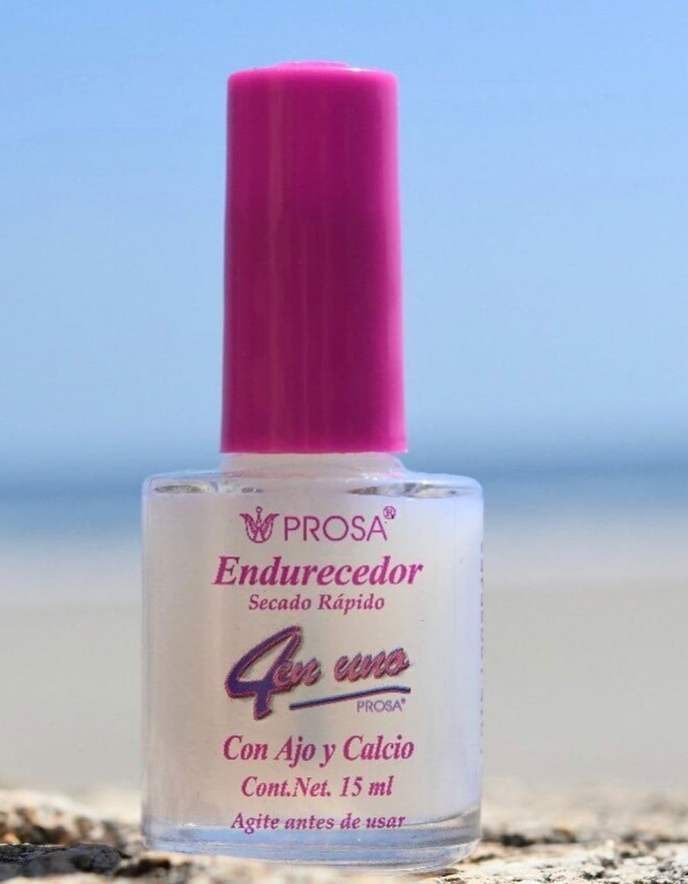 Esmalte Endurecedor de Uñas Prosa 4 en uno, Nail Hardener, 0.5 fl oz