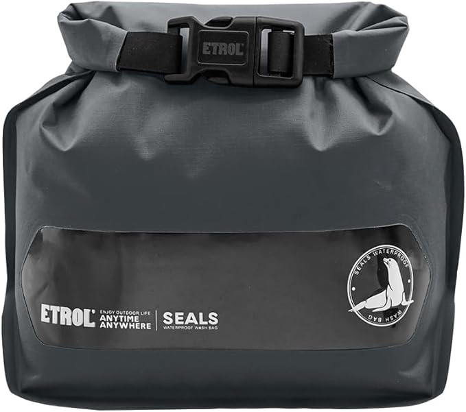 Waterproof Dry Bag for Women Men, Ultralight Dry Sack with Transparent Window, Outdoor Bags Keep Gear Dry for Kayaking Rafting Boating Beach Surfing Swimming Canoe Camping Hiking Fishing Ski, Gray