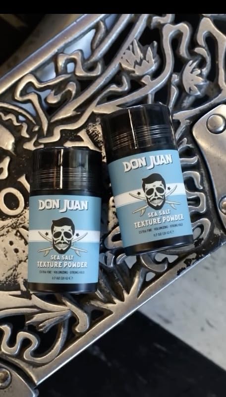 Don Juan Sea Salt Texture Powder | Extra Fine | Strong Hold | Matte Finish | Volume and Texture, 0.7 Ounce