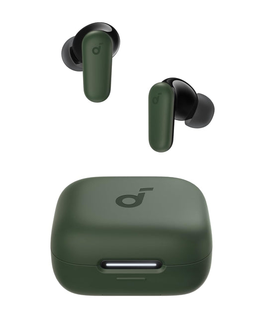 Soundcore P30i by Anker Noise Cancelling Earbuds, Strong and Smart Noise Cancelling, Powerful Bass, 45H Playtime, 2-in-1 Case and Phone Stand, IP54, Wireless Earbuds, Bluetooth 5.4 (Green)