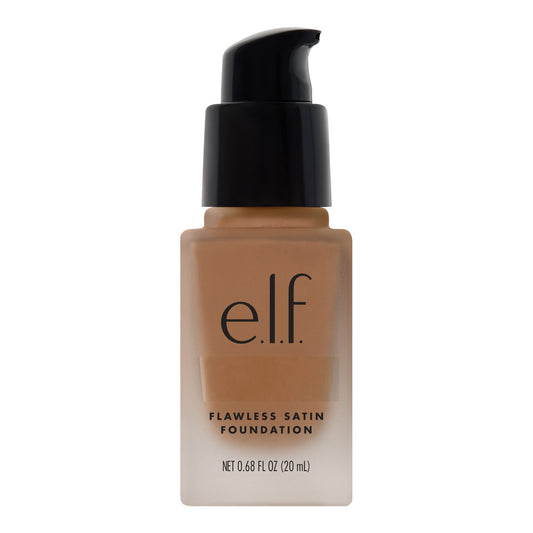 e.l.f. Flawless Finish Foundation, Lightweight, Oil-free formula, Full Coverage , Blends Naturally, Restores Uneven Skin Textures and Tones, Tan, Semi-Matte, SPF 15, All-Day Wear, 0.68 Fl Oz