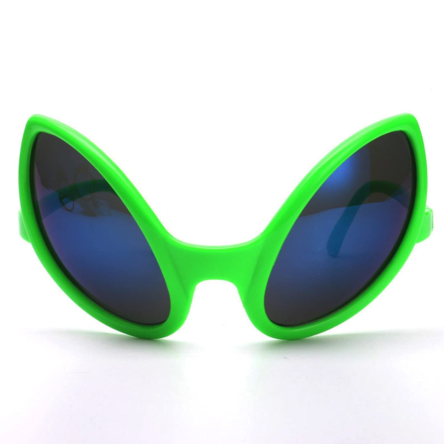 itechpanda 4 Pairs Green Plastic Alien Glasses, 4 Pieces Martian Antenna Headband Boppers Sunglasses Headbands for Fancy Dress Party Halloween Decoration Kids and Adults