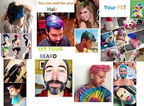 DSADKI Temporary Hair Color Mascara Washable Hair Dye Stick Non-toxic Instant Hair Chalk Dye for Girls Women (Purple+Pink)