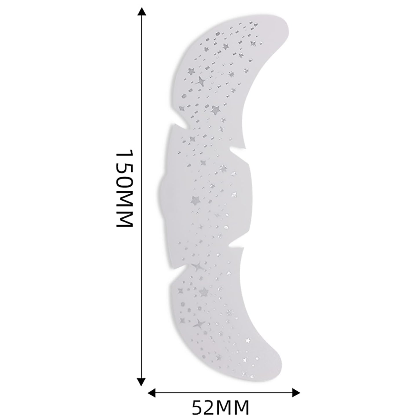 Face Glitter Freckles Tattoo, Sliver Glow Up Makeup Patches, Face Glitter Makeup Speckles Patches, Cute Glitter Makeup Accessories for Women Cosmetic Glitter for Face - 10 Counts (Sliver #02)