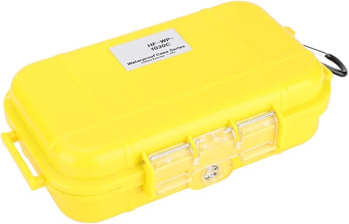 Small Waterproof Storage Case Shockproof Airtight Survival Box Storage Container Case Portable Airtight Carry Box Black Dry Storage Box