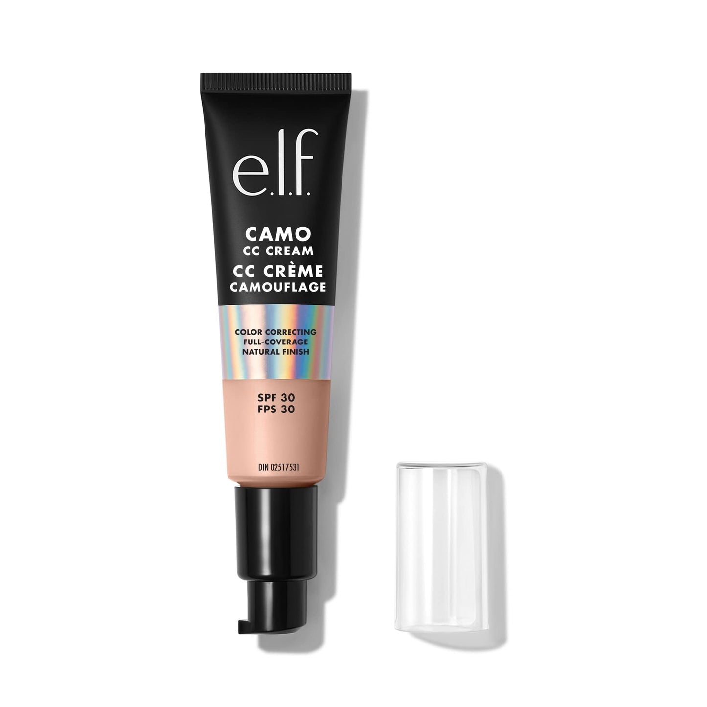 e.l.f. Camo CC Cream, Color Correcting Medium-To-Full Coverage Foundation with SPF 30, Fair 150 C, 1.05 Oz (30g)