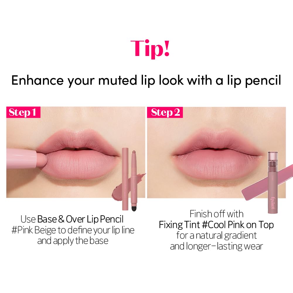 ETUDE Fixing Tint #12 Salmon Brick (4g) | Long Lasting High Pigmented Liquid Lipstick | Waterproof Lightweight Matte Finish Lip Stain | Full Coverage | Korean Makeup, Kbeauty