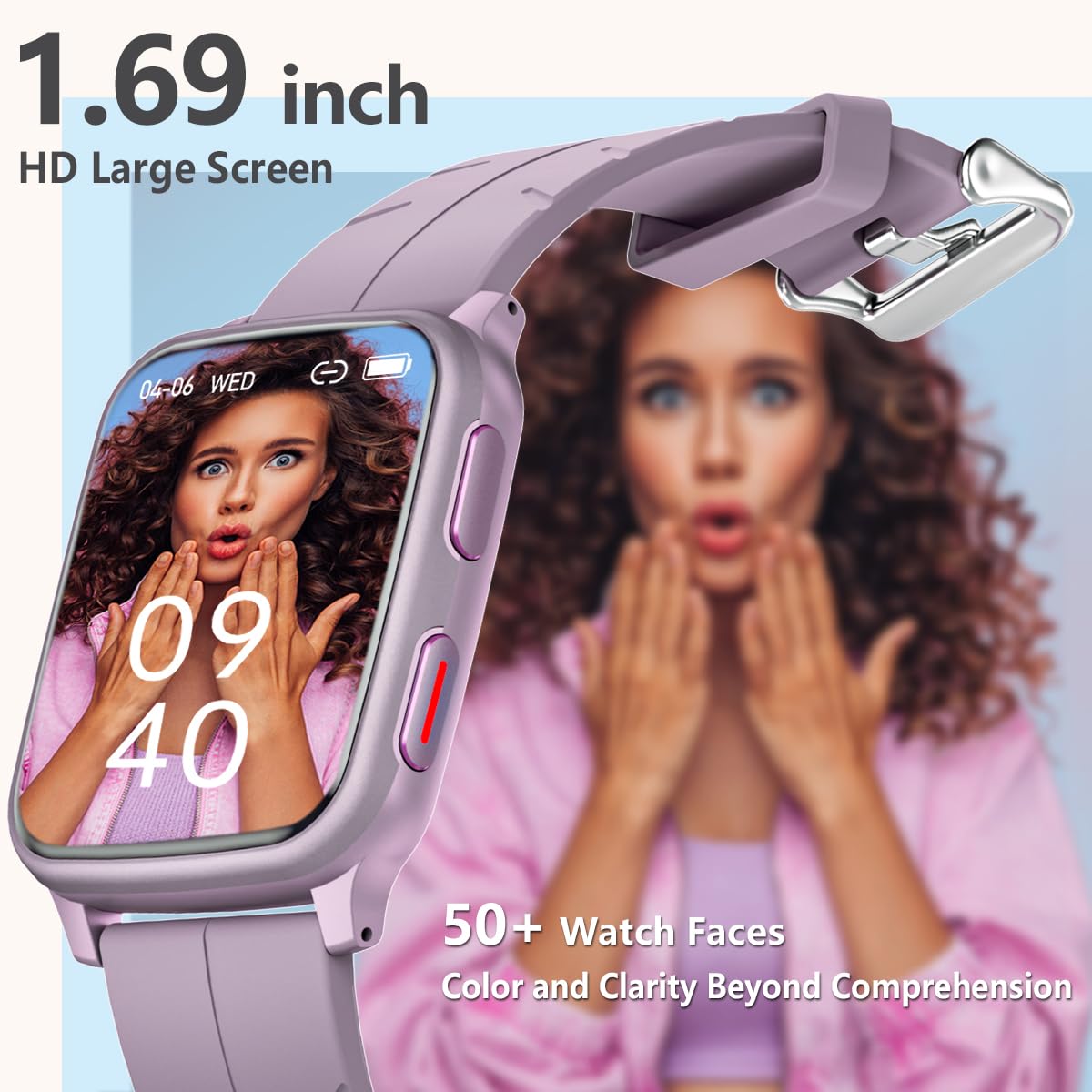 FITVII Fitness Tracker, Smart Watch with 24/7 Blood Pressure Heart Rate and Blood Oxygen Monitor, Sleep Tracker with Calorie Step Counter, IP68 Waterproof Activity Tracker for Women Men Android iOS